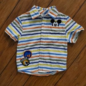 Disney Toddler Boys Button Up